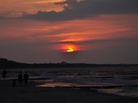 Sonnenuntergang am Strand - Ihre-Ferienwohnungen-in-Zempin - Reiner Röttgen